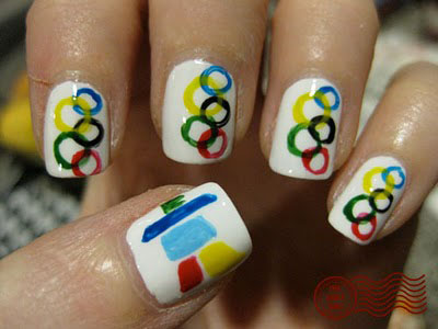 Aren't these 2012 Olympic Games inspired nails fabulous?