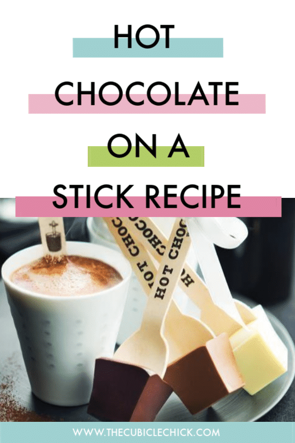 Looking for a fun warm winter treat? How about hot chocolate on a stick? It's pretty easy to make and is a great gift to give or to make for your next event.