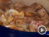 Potted Pork Tenderloin with Sweet Onions and Apple