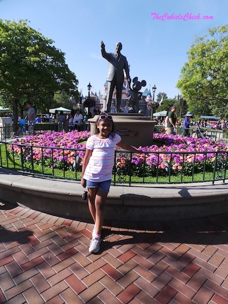 Walt Disnet statue at Disneyland