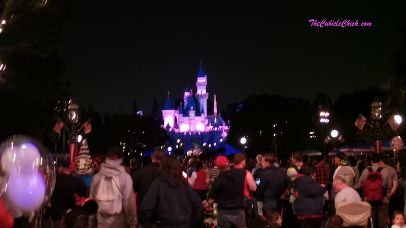 Disneyland Castle at night