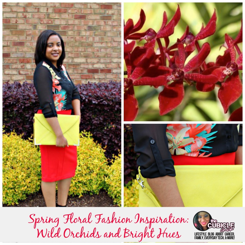 Spring Floral Fashion Inspiration Wild Orchids & Bright Hues