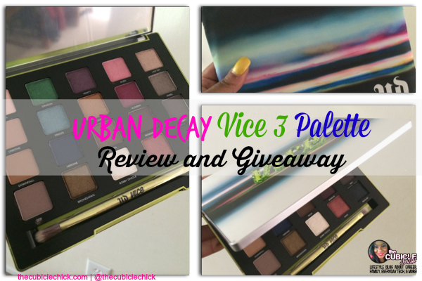 Urban Decay Vice 3 Palette Review and Giveaway