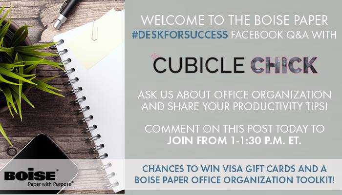 Boise Paper Facebook Chat The Cubicle Chick