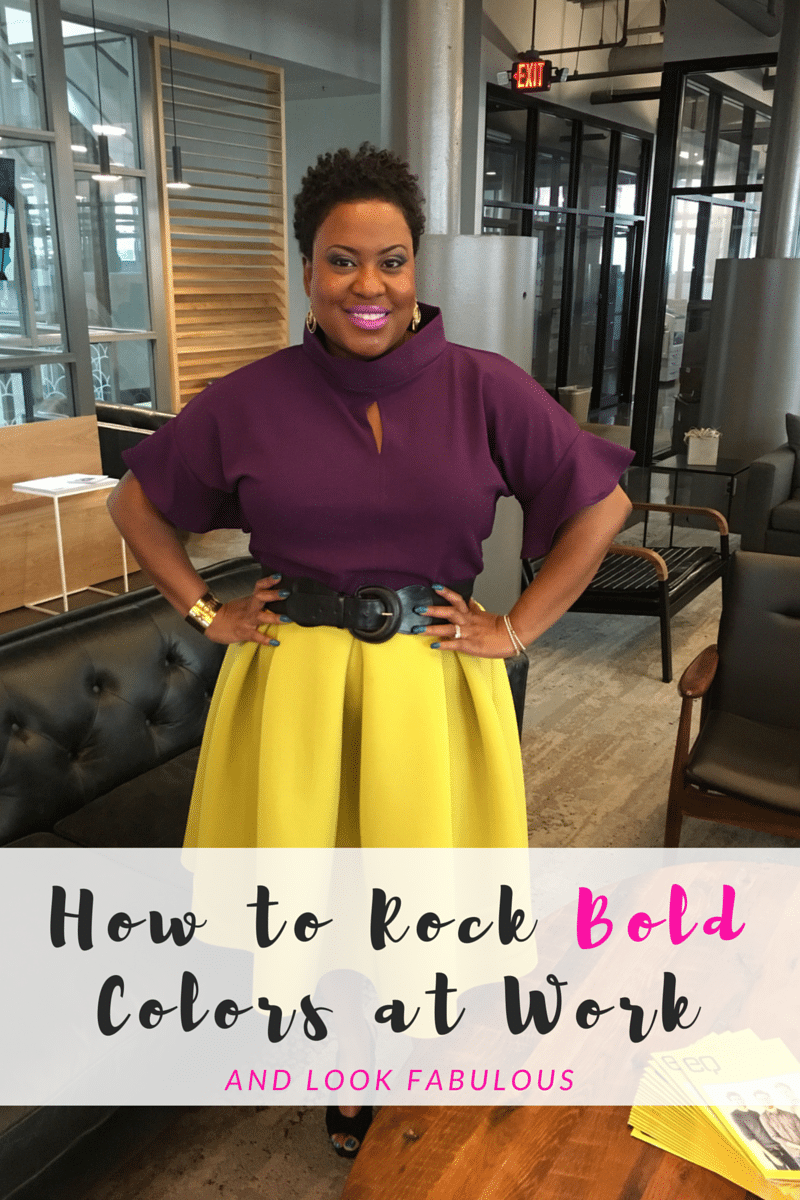 how to rock bold colors at work
