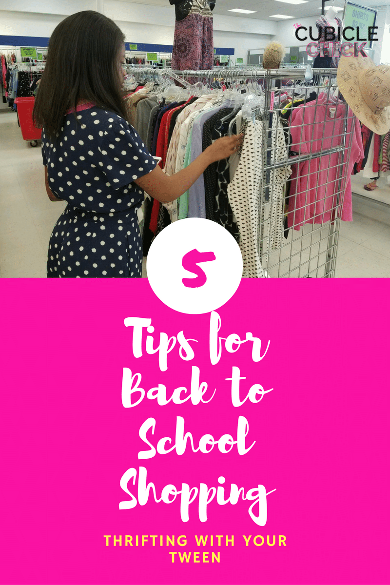 Thrifting Tween- 5 Tips for Back to School Shopping