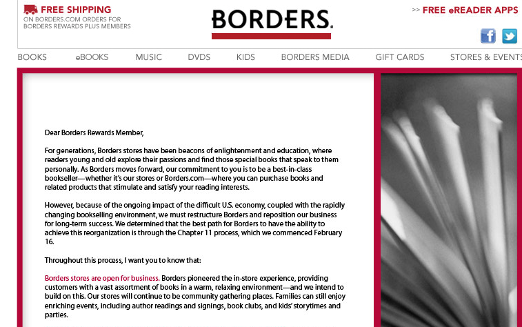 Goodbye Borders?