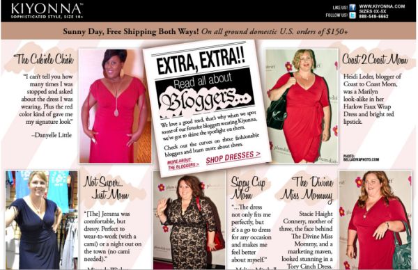 BlogLuv: The Cubicle Chick & Other Bloggers Feat. in Kiyonna Mass Email