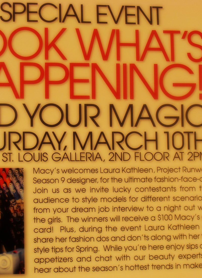 Fashion Fab: Find Your Magic Event with Laura Kathleen at Macy’s