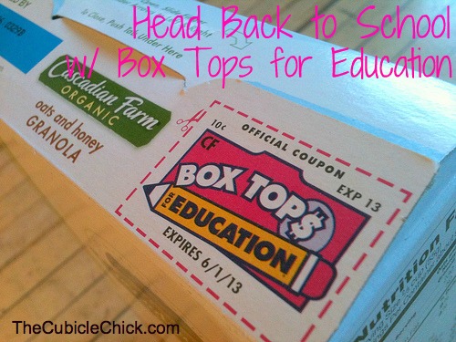 Head Back to School And Raise Money With Box Tops For Education