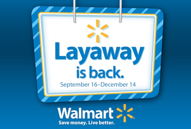 Walmart Begins Christmas Layaway In Stores 9/16