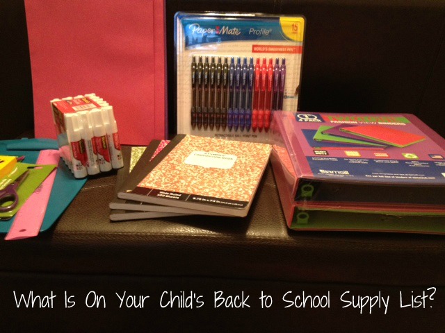 What Is On Your Child’s Back to School Supply List?