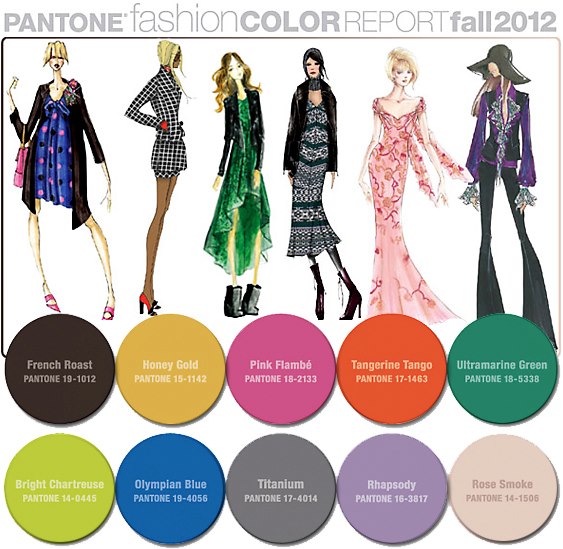 Haute Fall Colors: Pantone Fashion Color Report for Fall 2012