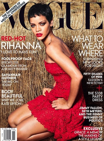 Rihanna’s Red Hot Vogue Cover for the November 2012 Issue