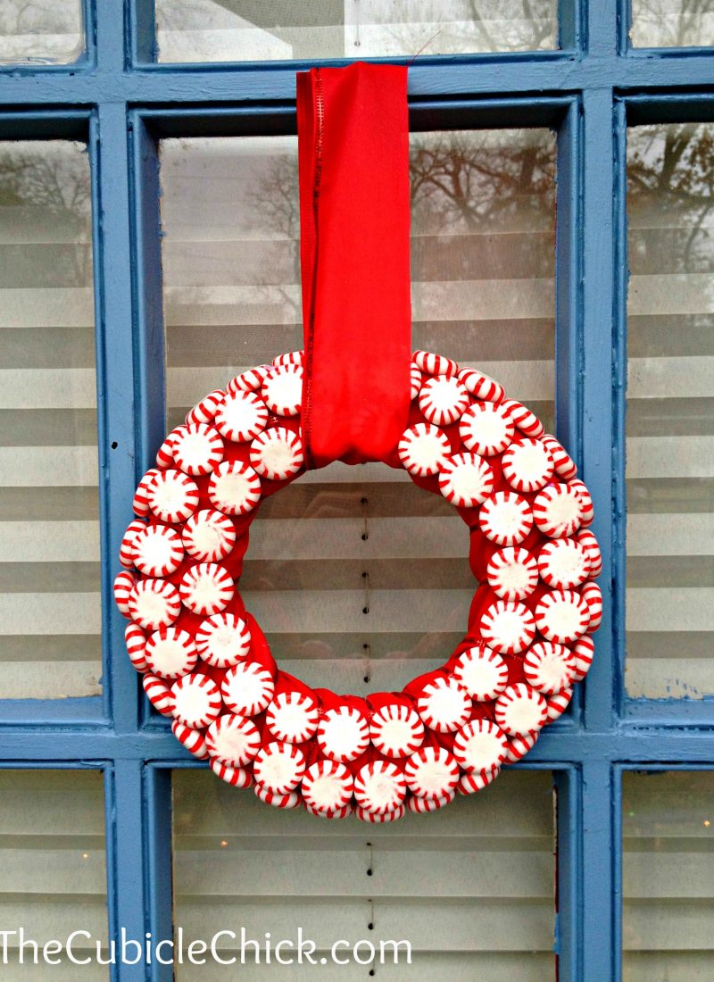 A Fresh Spin on the Holiday Wreath: DIY Peppermint Wreaths