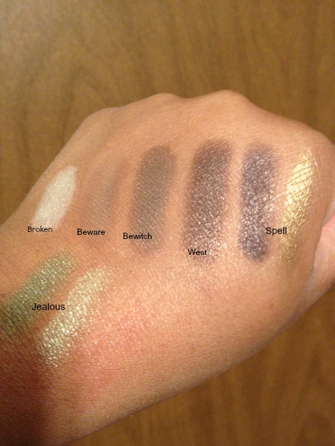 The Theodora Palette Swatches