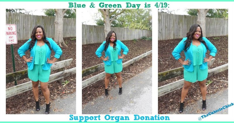 4/19 is National Wear Blue and Green Day: Support Organ Donation