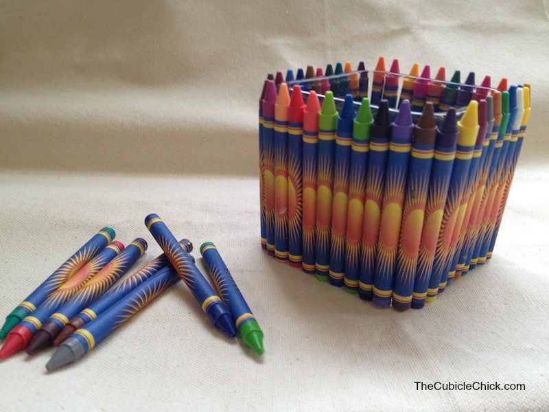 Teacher Appreciation Day DIY Crayon Vase Gift How-To