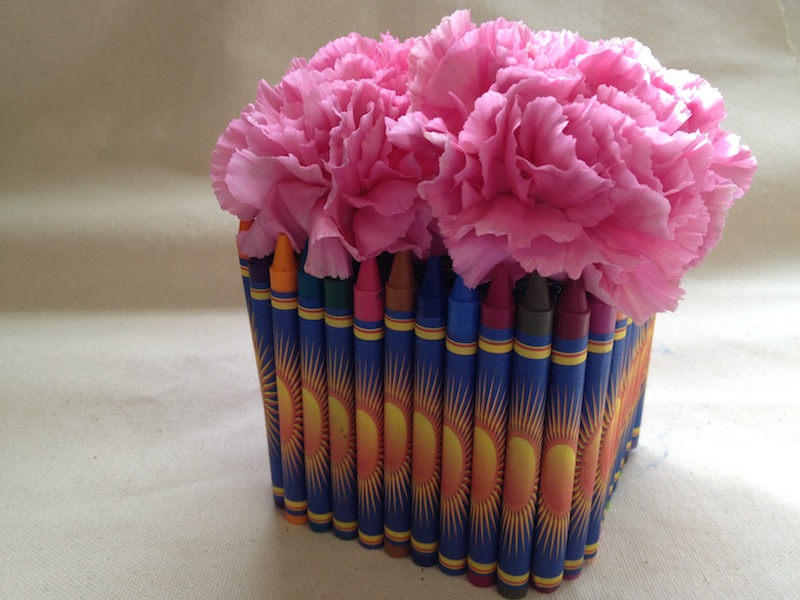 Teacher Appreciation Day DIY Crayon Vase Gift Idea