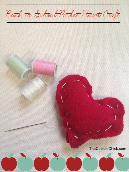 Back to School Pocket Heart Craft