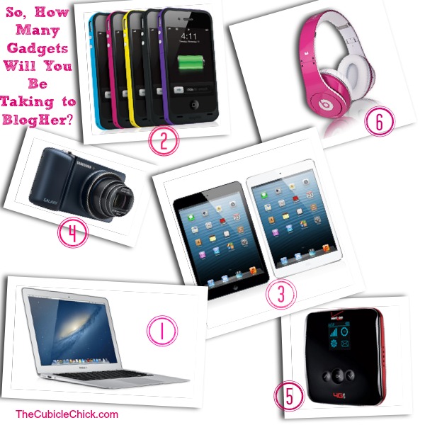 So, How Many Gadgets Will You Be Taking to #BlogHer13?