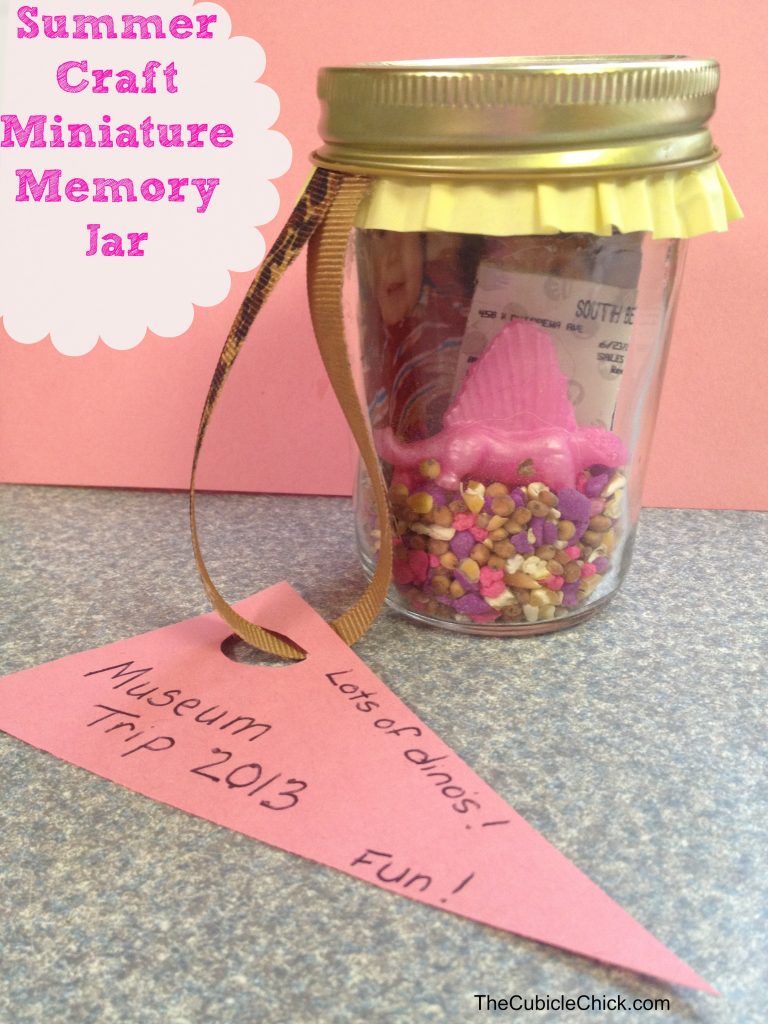 Summer Craft Miniature Memory Jar