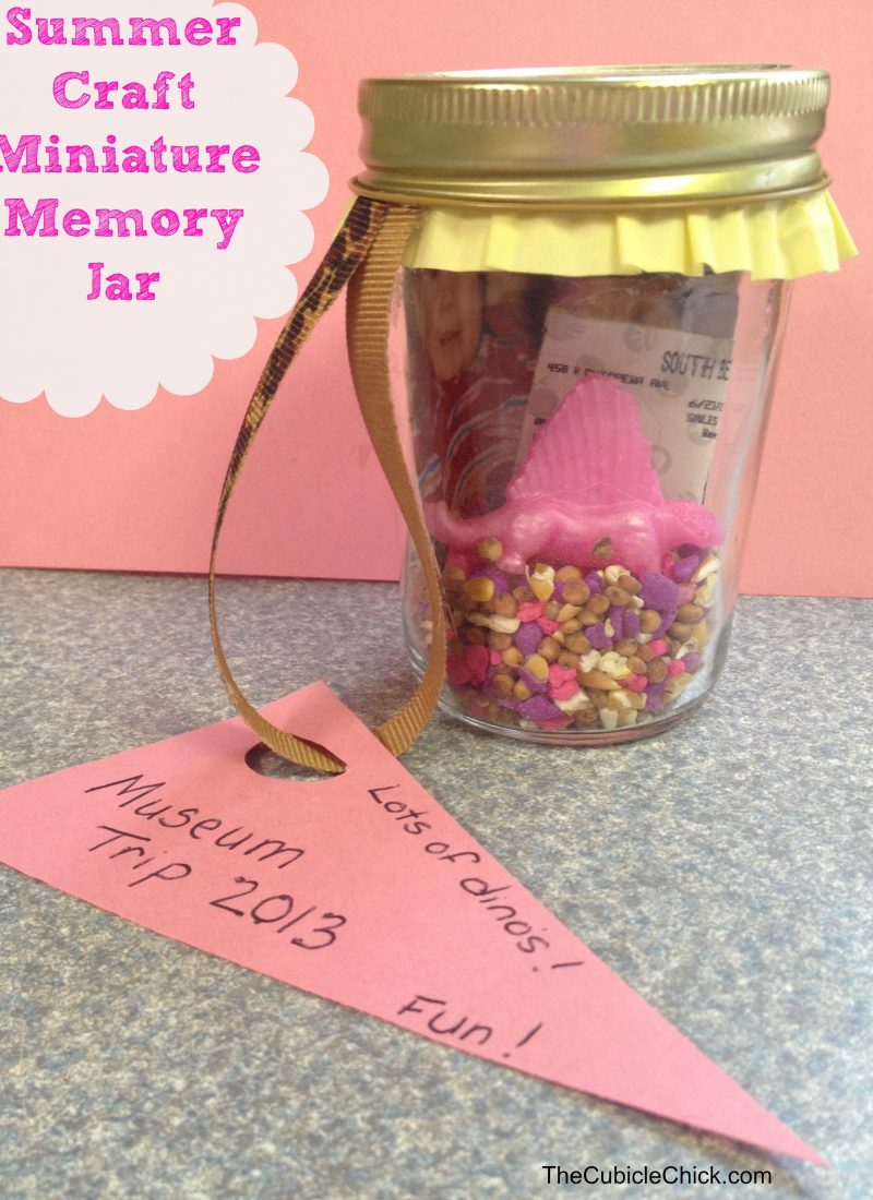 #DIY Summer Craft Miniature Memory Jar