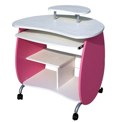 Pink and White Desk