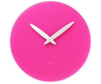  Present Time Pink Wall Clock