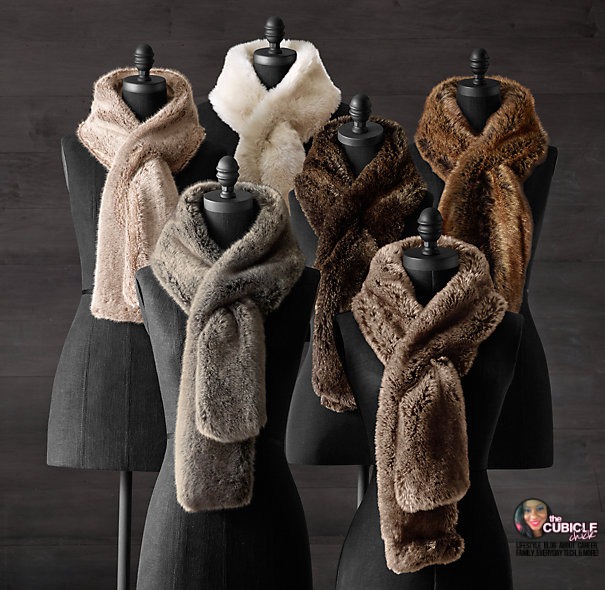 Luxe Faux Fur Scarf from Restoration Hardware