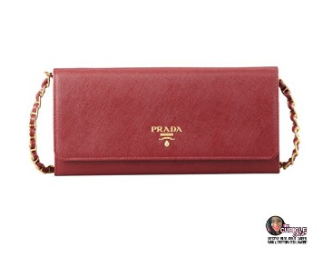 Prada Saffiano Wallet on a Chain