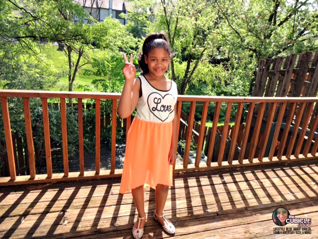 Tween Style: Love High-Low Dress with a Dash of Peace