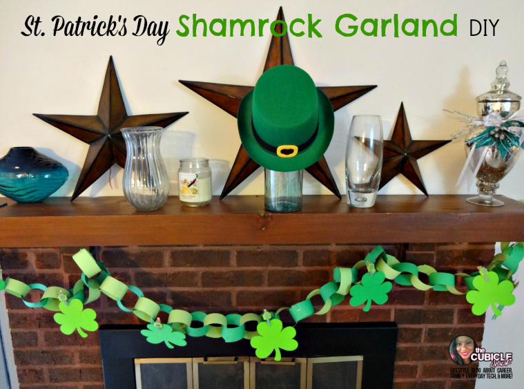 St. Patrick's Day Shamrock Garland DIY