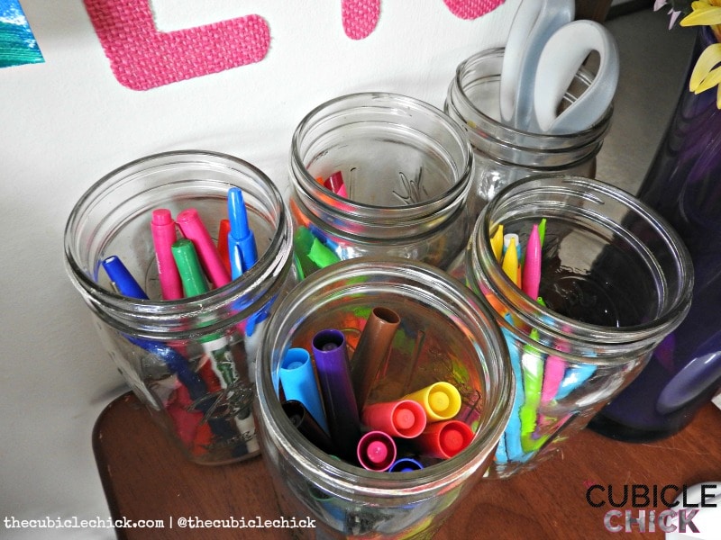 Mason Jar Cubbies DIY