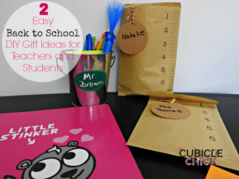 2 Easy Back to School DIY Gift Ideas for Teachers and Students