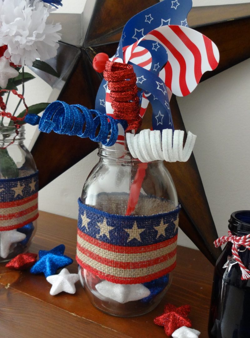 Fourth of July DIY: Decor and Centerpiece Jars