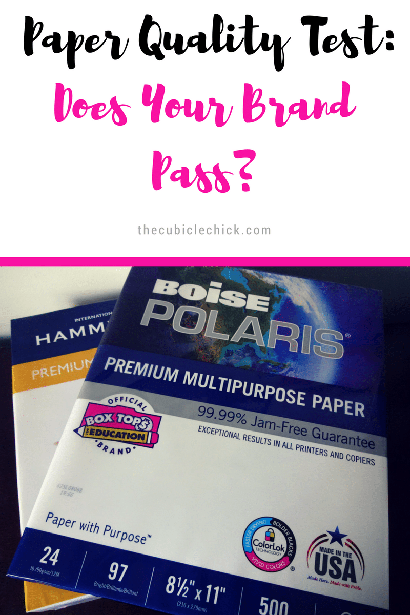 Paper Quality Test- Does Your Brand Pass-
