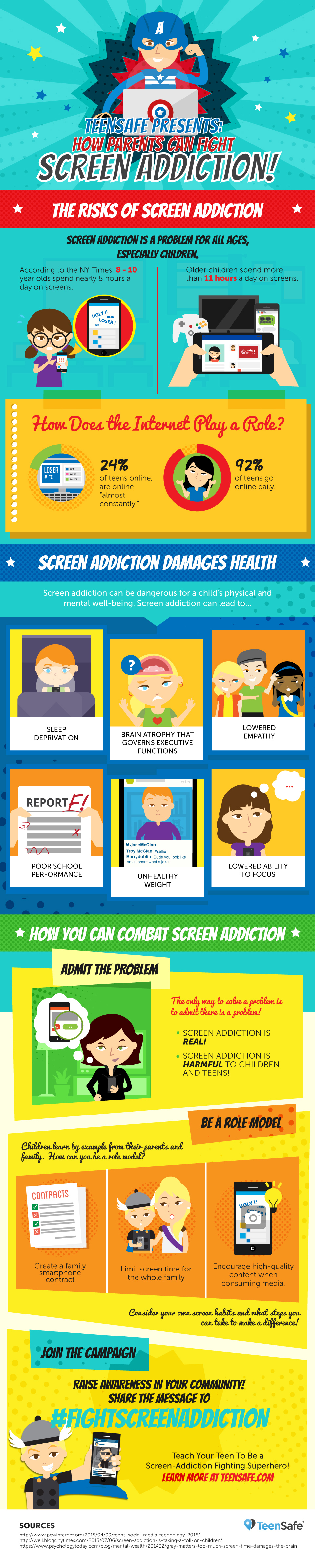 Fight Screen Addiction Infographic