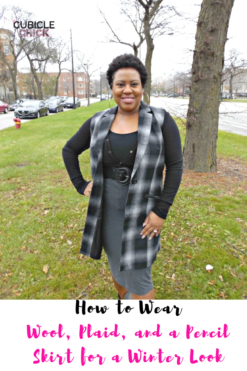 How to Wear Wool, Plaid, and a Pencil Skirt for a Winter Look