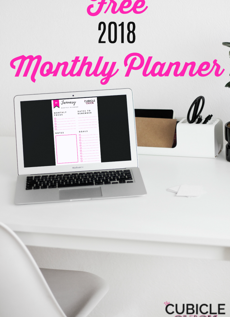 It's never too early to begin planning your takeover for the new year. Download my free 2018 Monthly Planner and get a jumpstart on the new year.