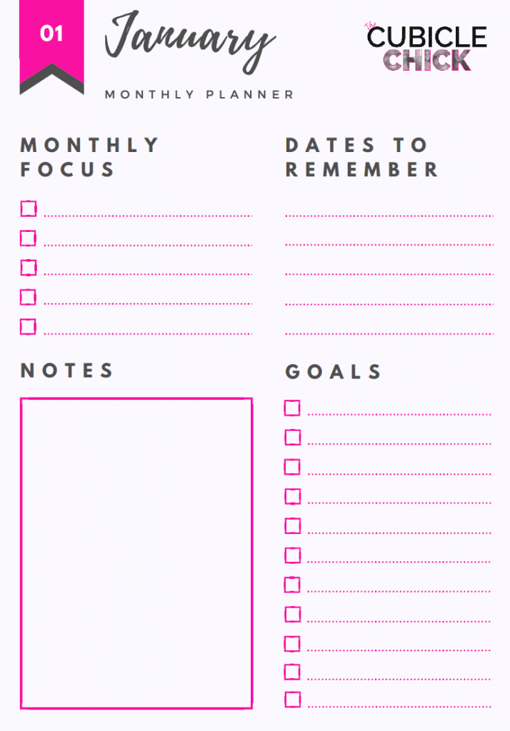 It's never too early to begin planning your takeover for the new year. Download my free 2018 Monthly Planner and get a jumpstart on the new year.