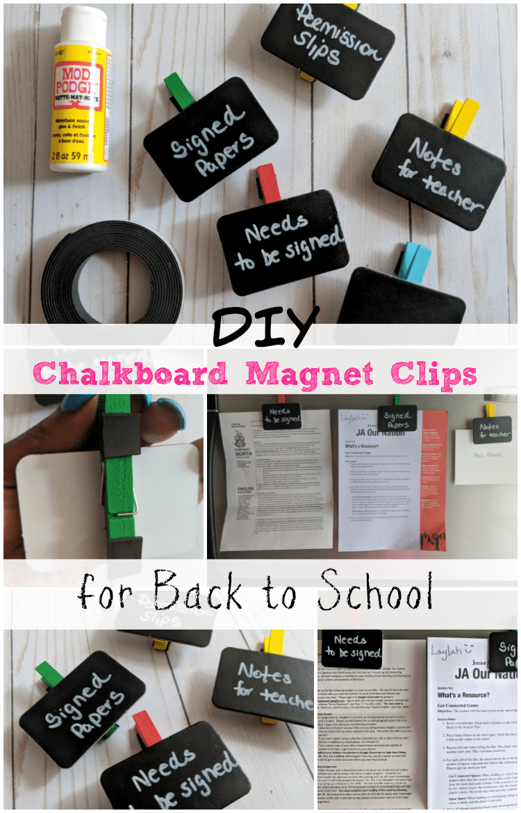 With my Chalkboard Magnet Clips, you'll never have to look for important school papers again. Learn how to make them for your student.