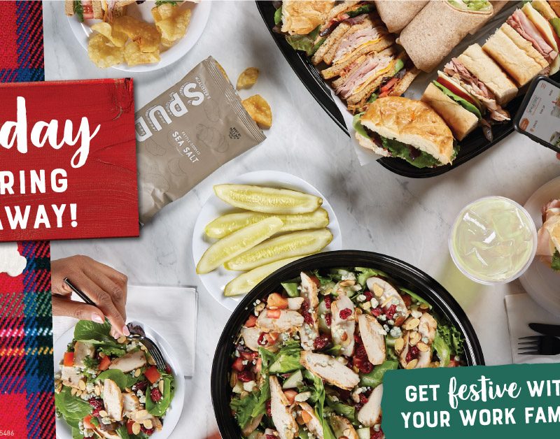 Enter the McAlister's Deli Giveaway to win a free catered lunch valued at $200 for your work family to celebrate the holidays in your office.