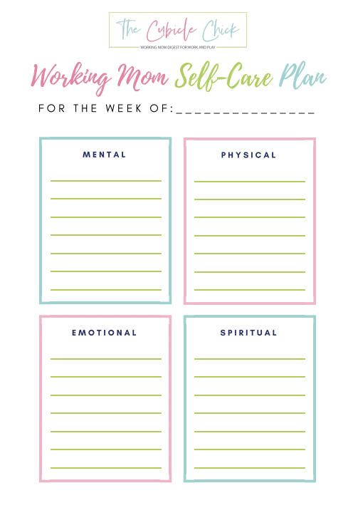 Without putting self-care into practice, it can be hard to implement. Download my free Working Mom Self-Care Printable so that you can make it a priority.