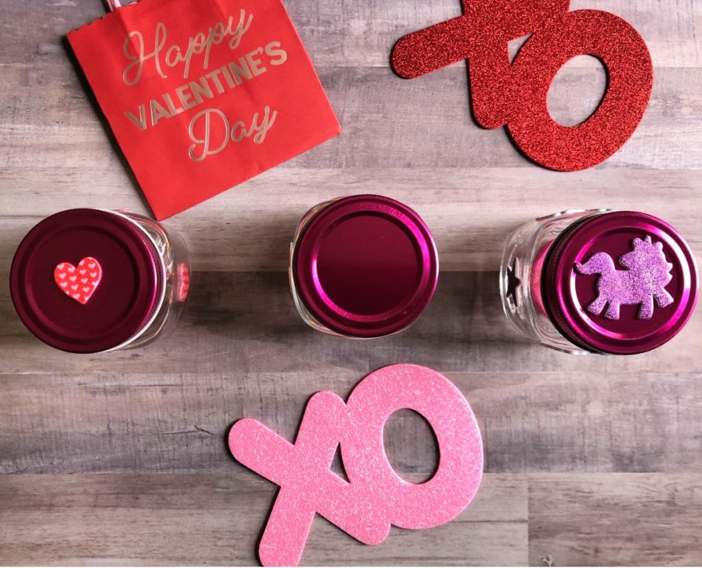 Are you looking to spice things up around the house for cupid? Try my easy to make Valentine Mason Jar Decor that is fun and lit!