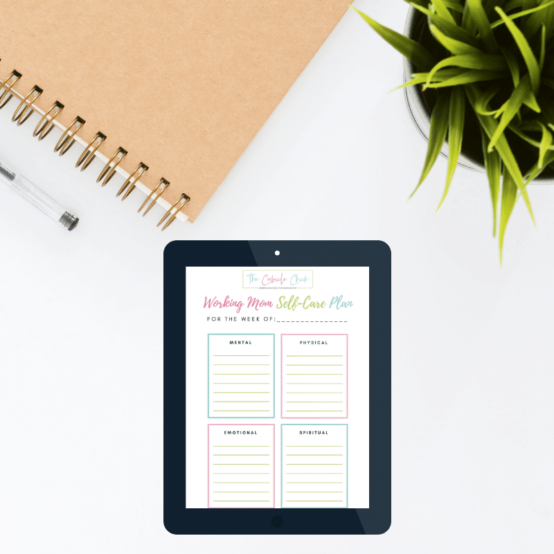 Without putting self-care into practice, it can be hard to implement. Download my free Working Mom Self-Care Printable so that you can make it a priority.