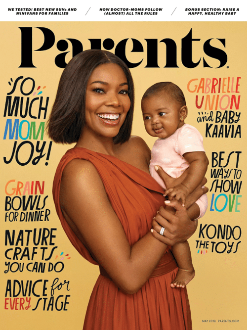 Gabrielle Union and daughter Kaavia grace the cover of the May 2019 issue of Parents Magazine. See photos and get the scoop.