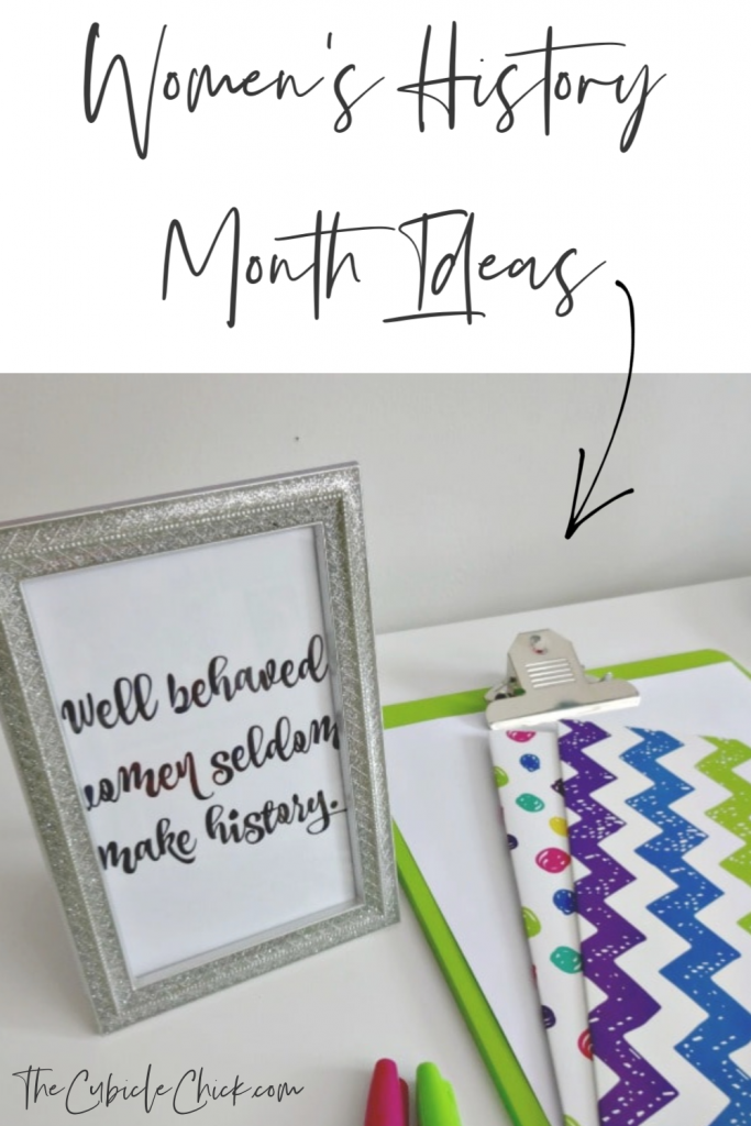 Celebrate Women's History Month, I've created a Women's History Month desktop calendar downloadable for free. Get it here!