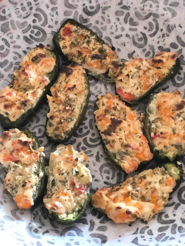 It's grilling season! Give your meal some sizzle with this Stuffed Jalapeño Peppers recipe that I recreated from Cooking Light.