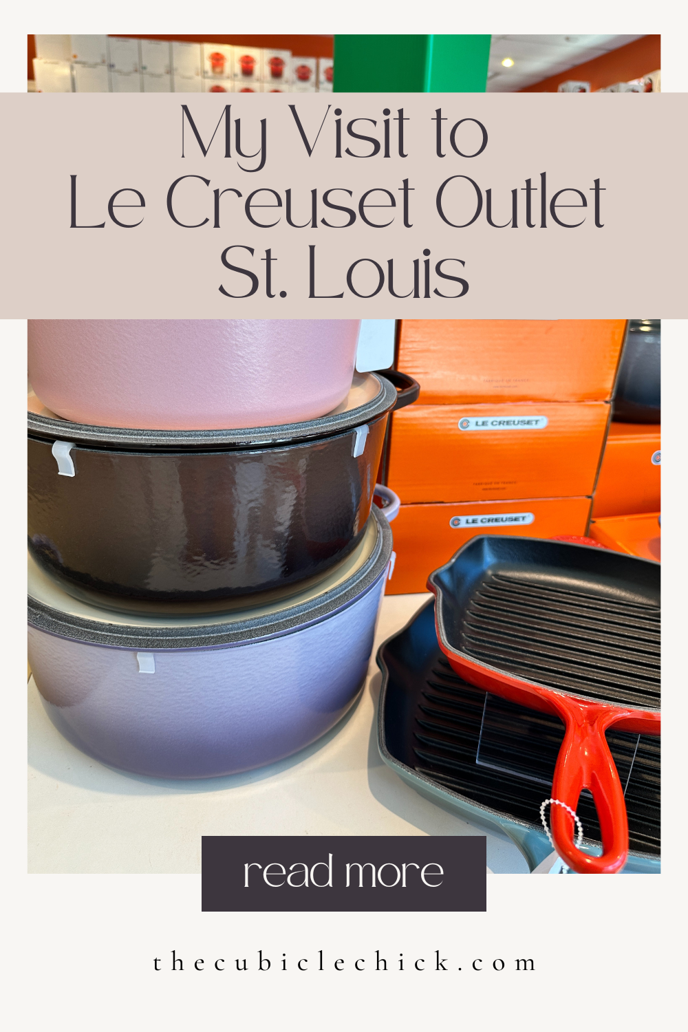 Did you know there was a Le Creuset Outlet Store in St. Louis? Come with me and take a virtual tour to see for yourself!